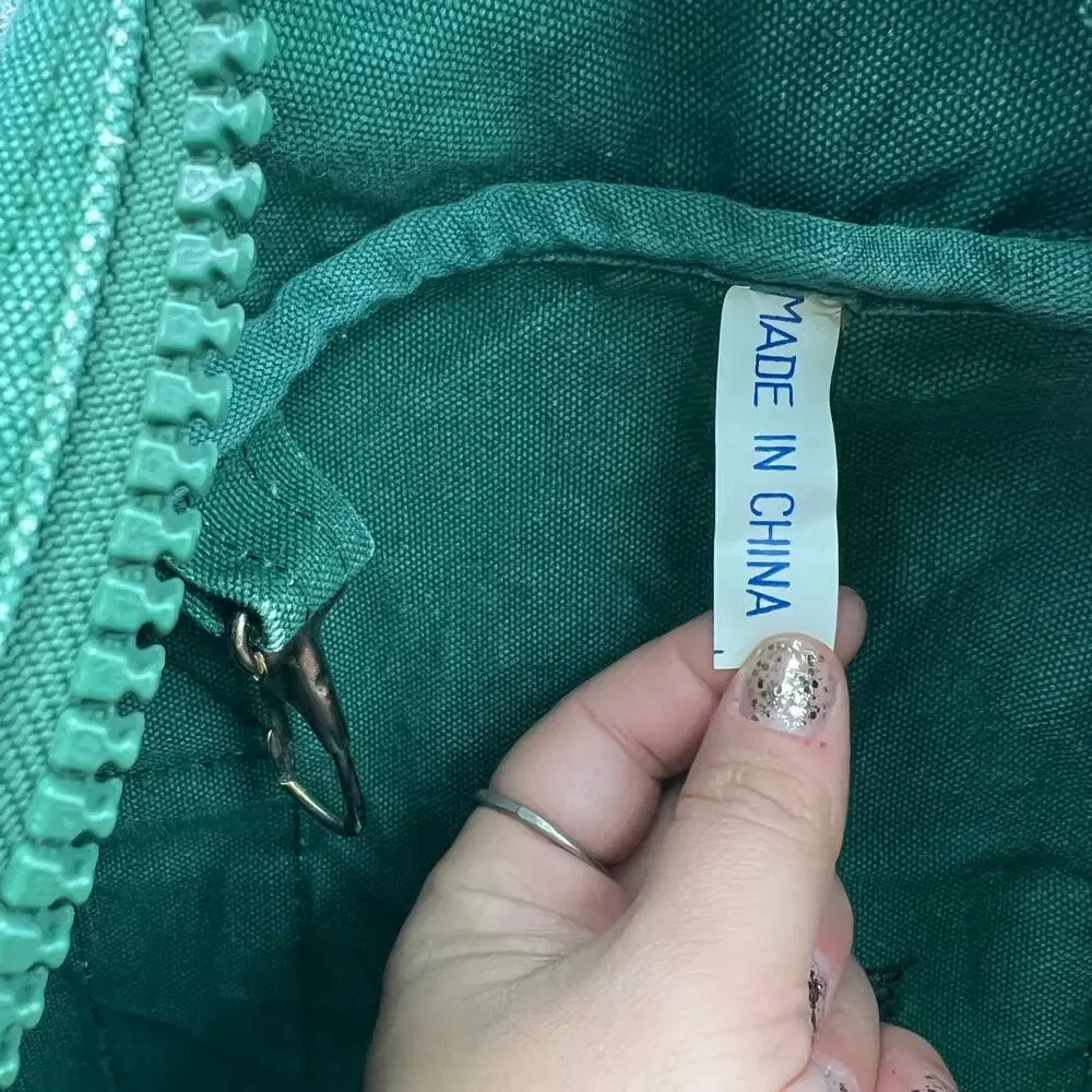 Vintage J.Crew Green Canvas Duffle Bag